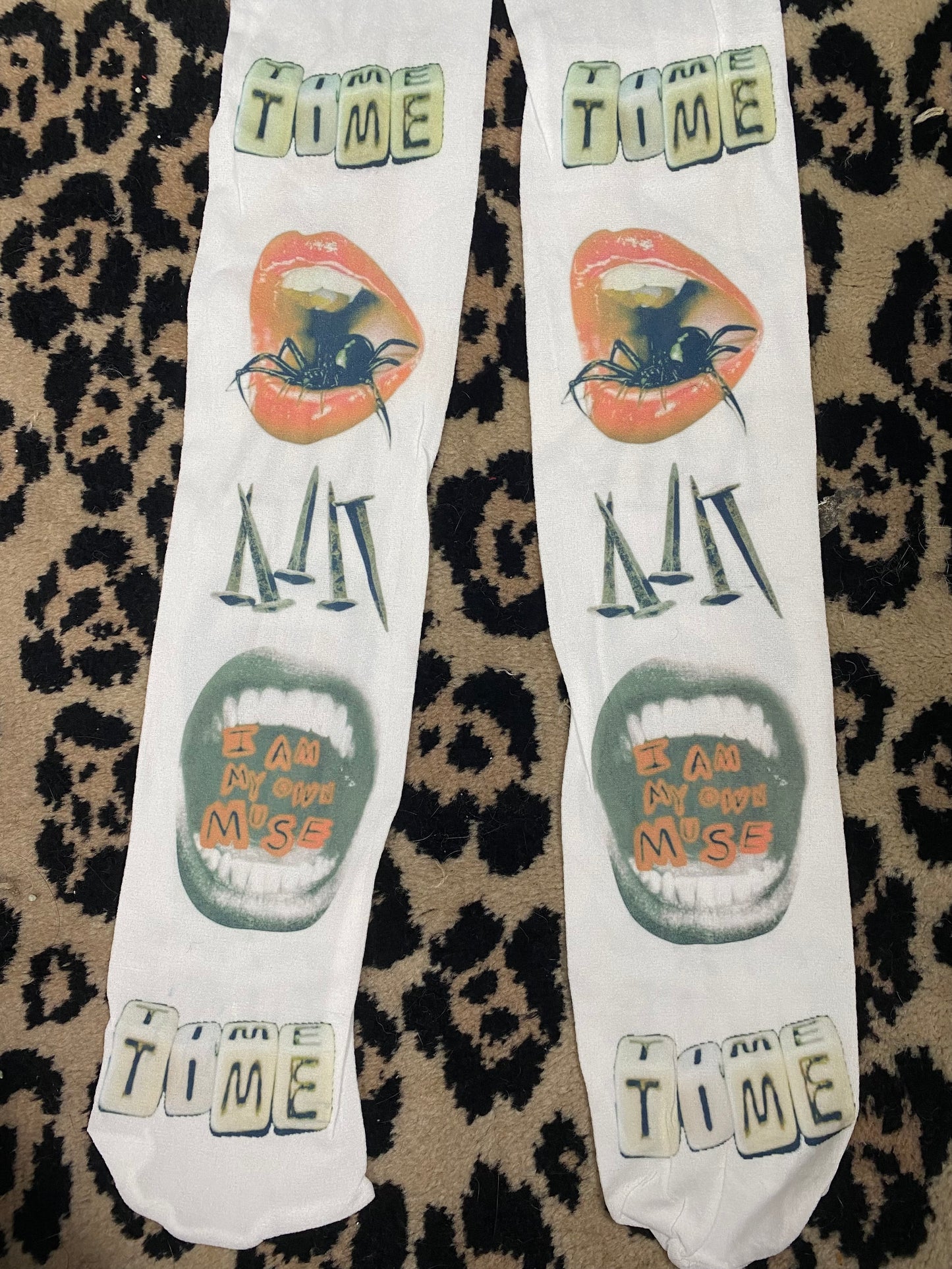 Scream Printed Tights