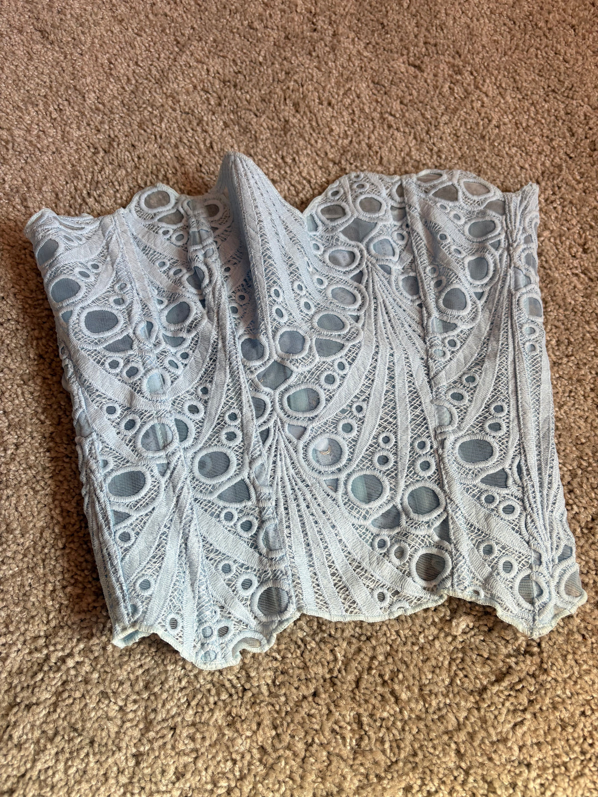 Baby blue corset size S-M