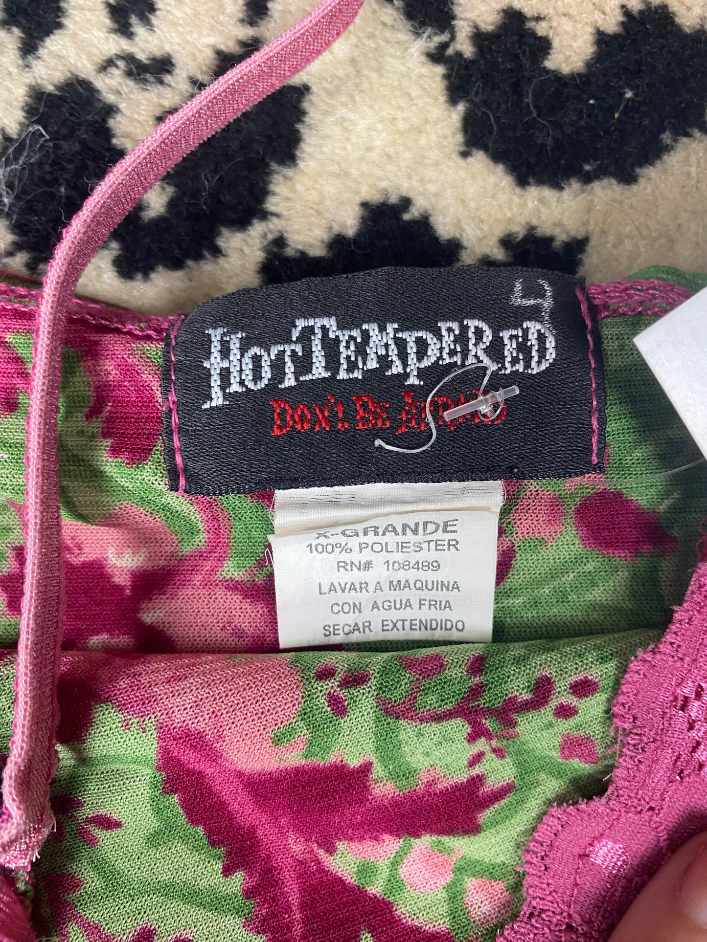 Hot Tempered mesh top size XL