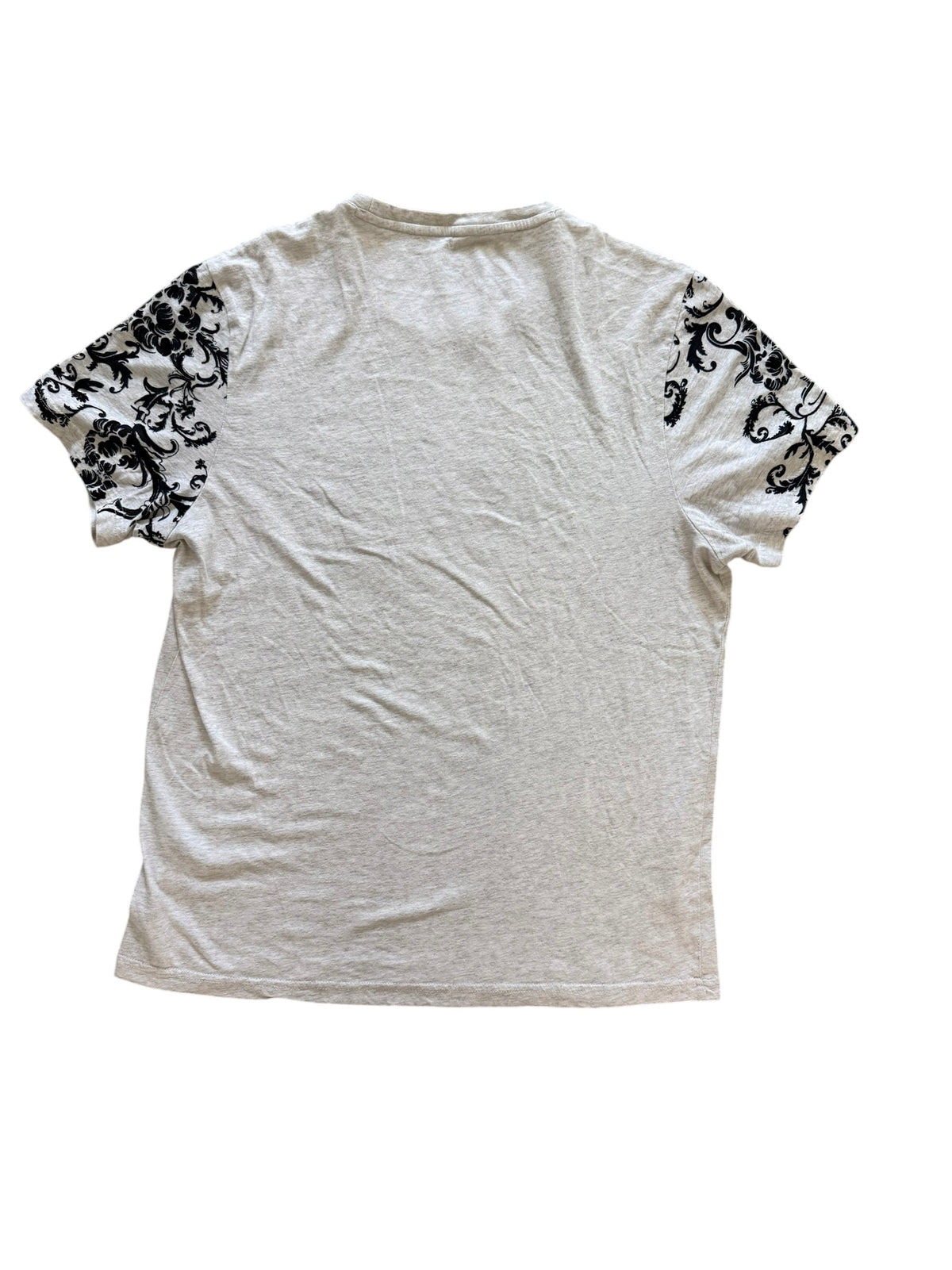Black velvet Damask Print Top Size M