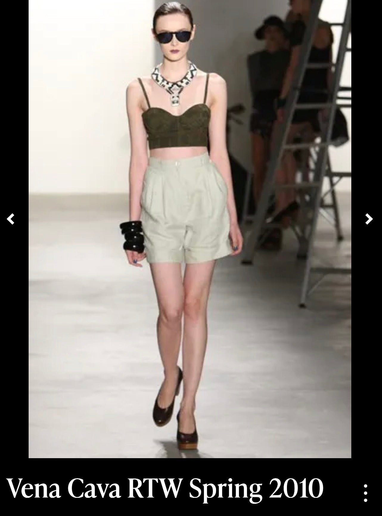 Vena Cava 2010 runway suede corset size 4