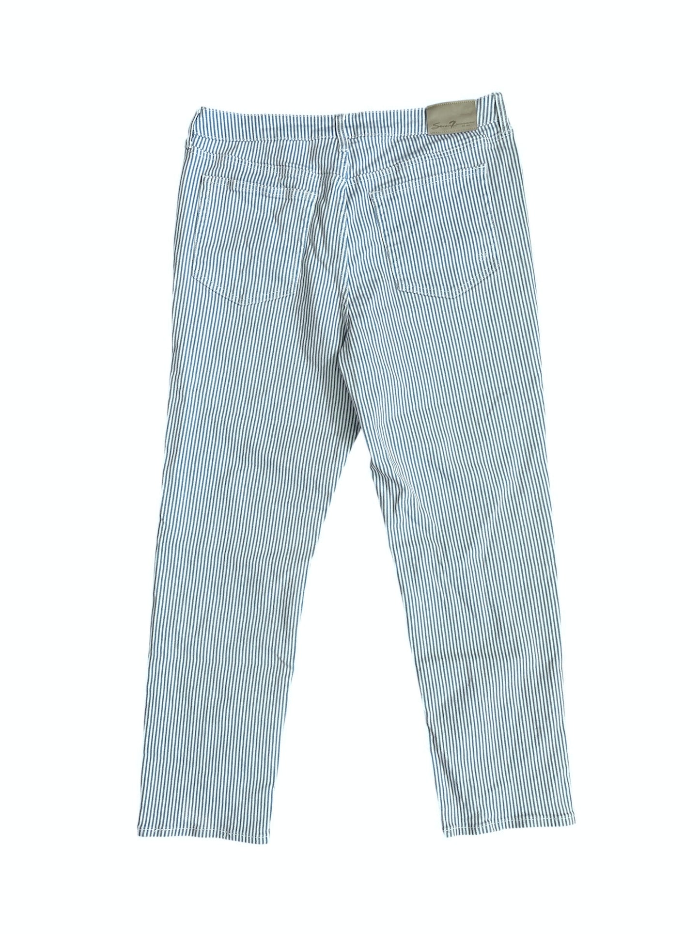 Seven pinstripe denim size 14