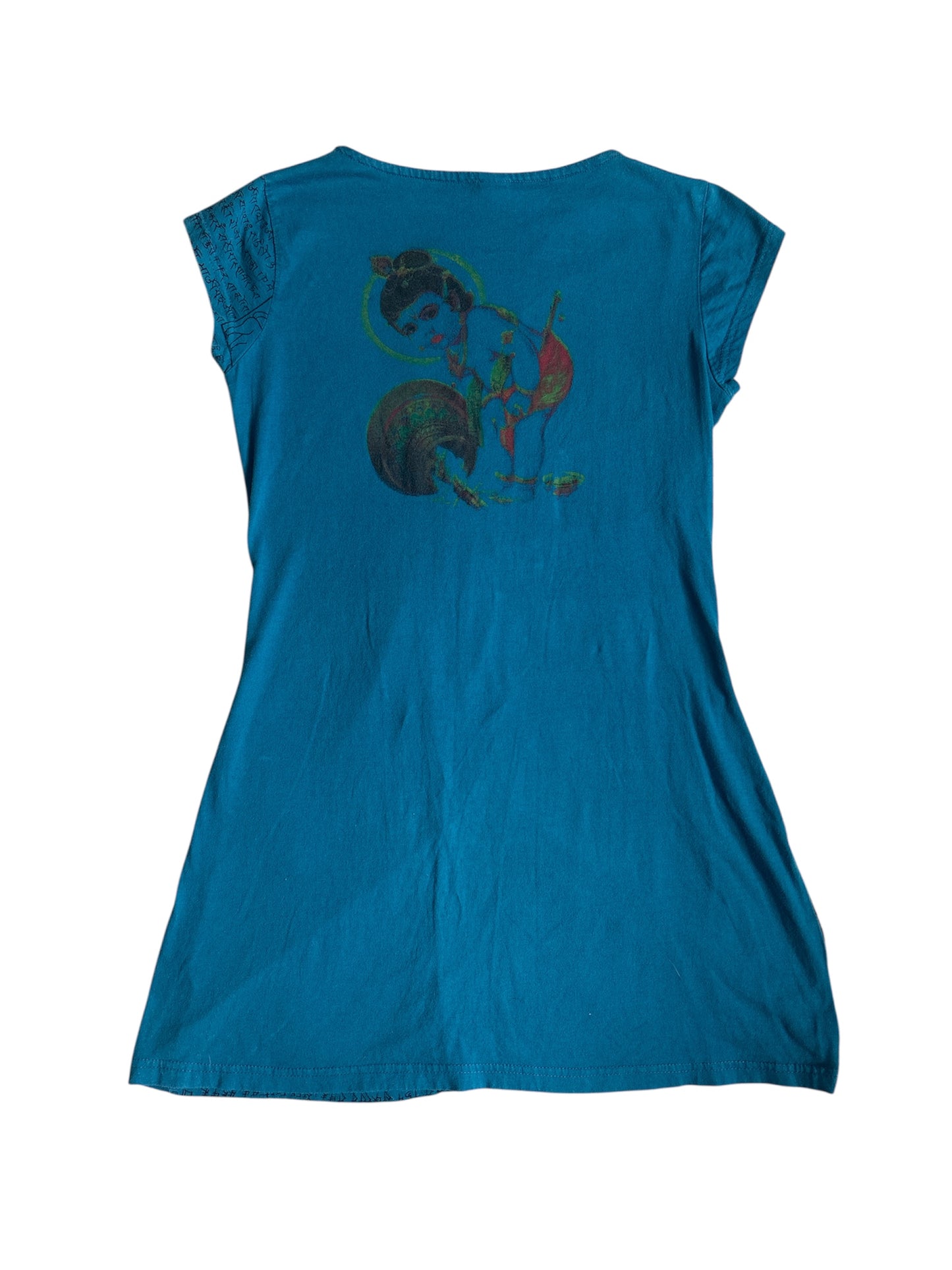 Vtg abstract mini dress size L