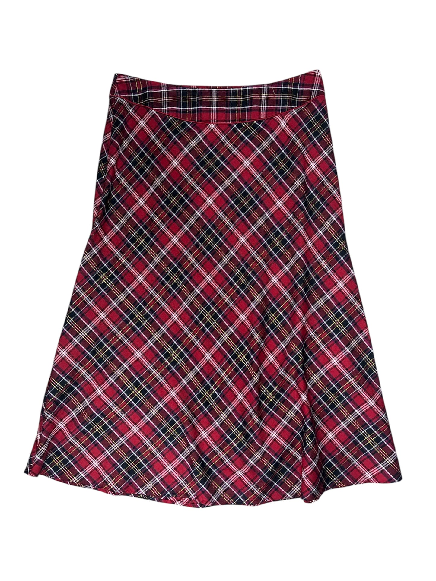 Plaid maxi skirt size 14