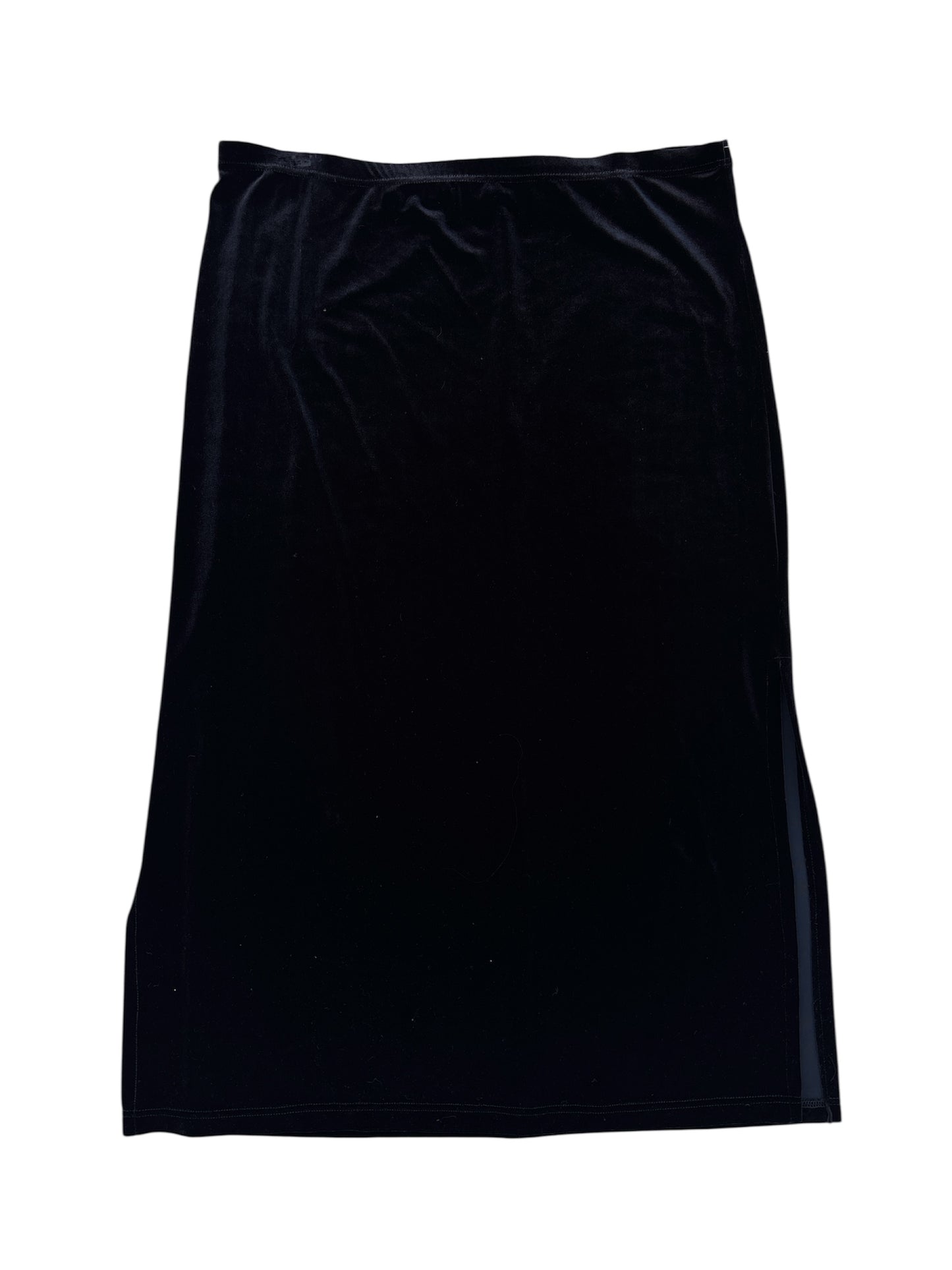 Velvet maxi skirt w slit size 2x