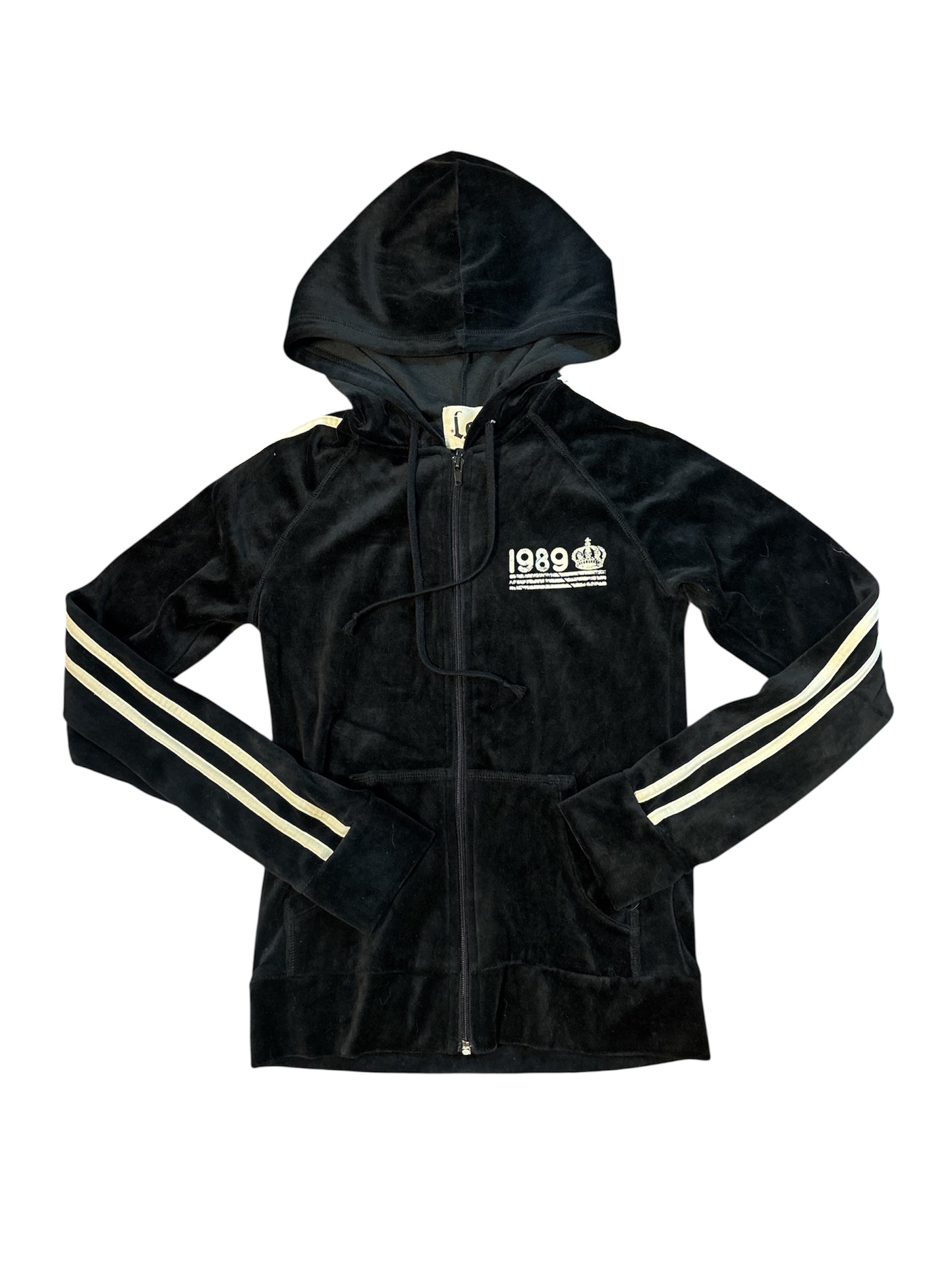 Deadstock Lei velour zip up size S