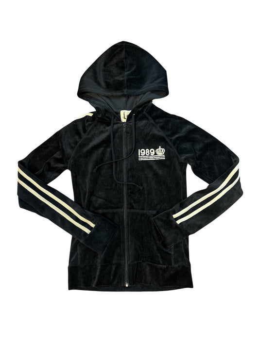 Deadstock Lei velour zip up size S