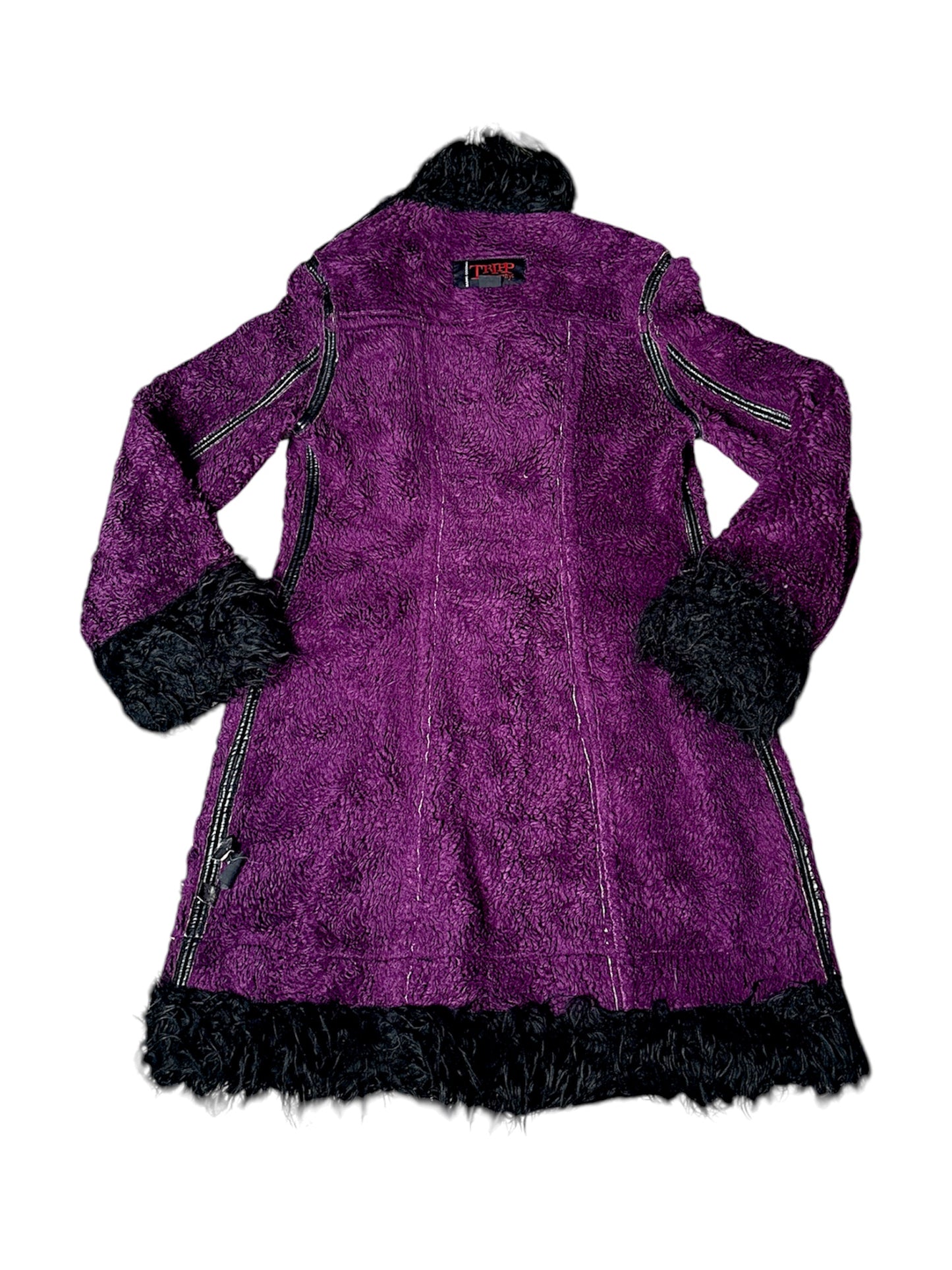 TRIPP purple and black coat size M