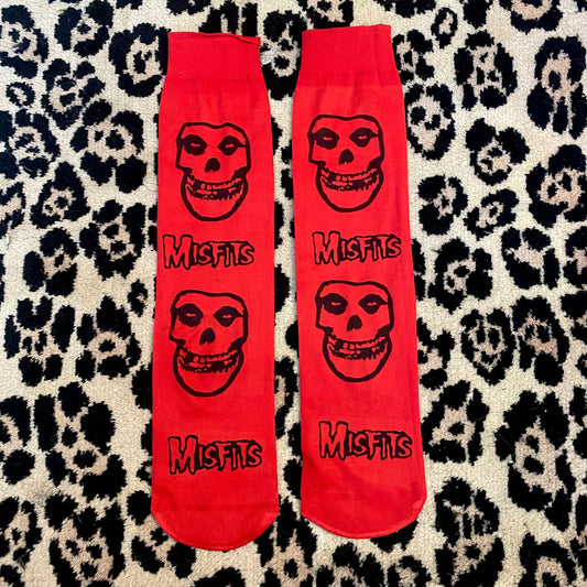 Printed under the knee socks