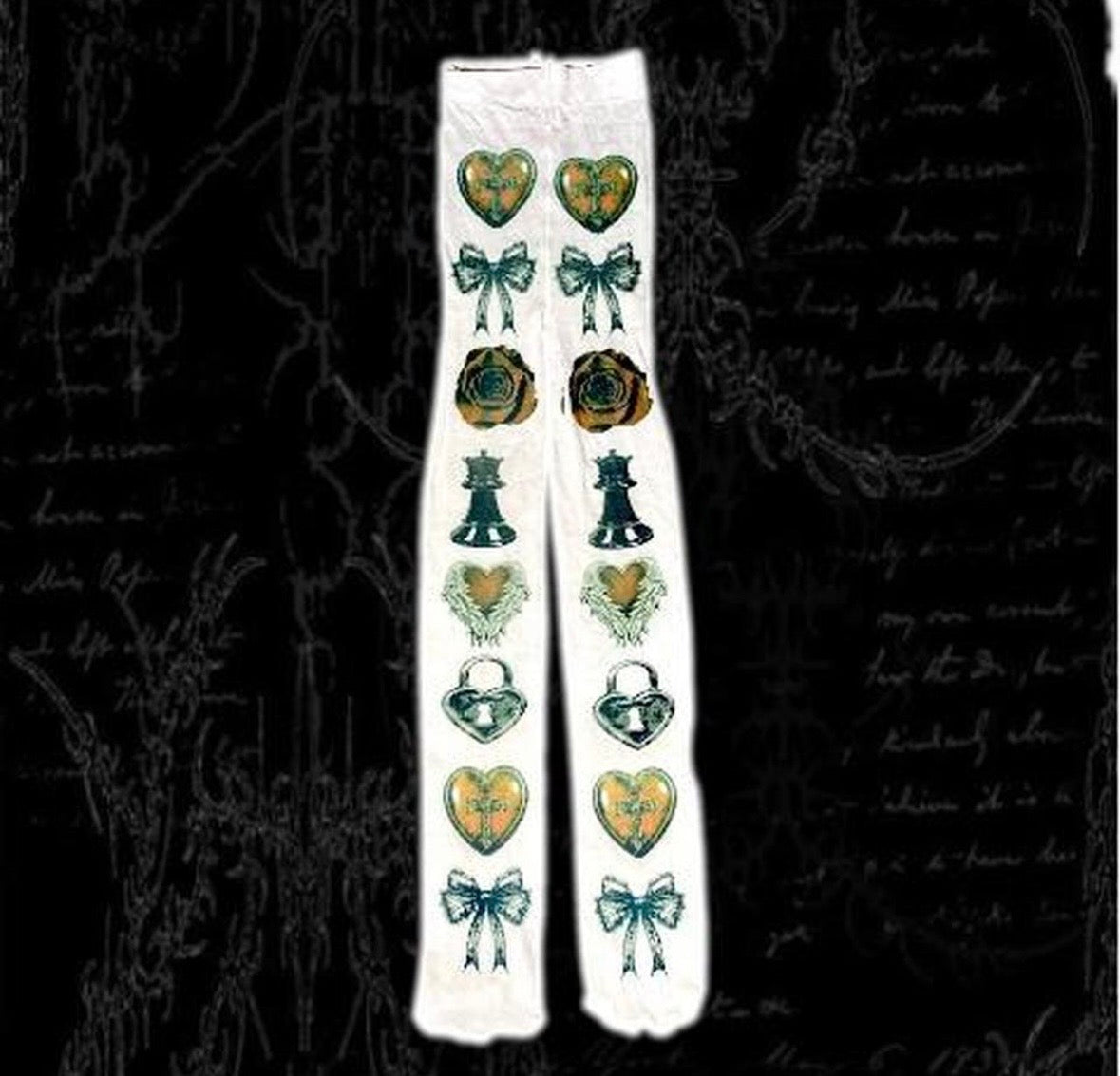 Printed full leg tights