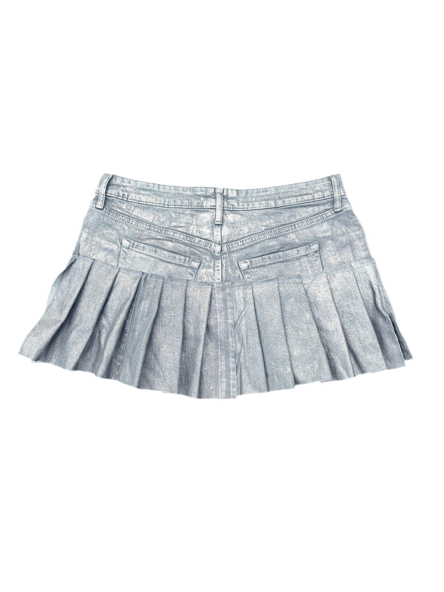 Eternal Bella 1 of 1 metallic pleated skirt with removable charm size 12