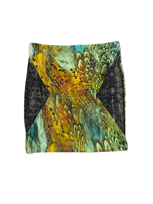 Abstract mini skirt size small