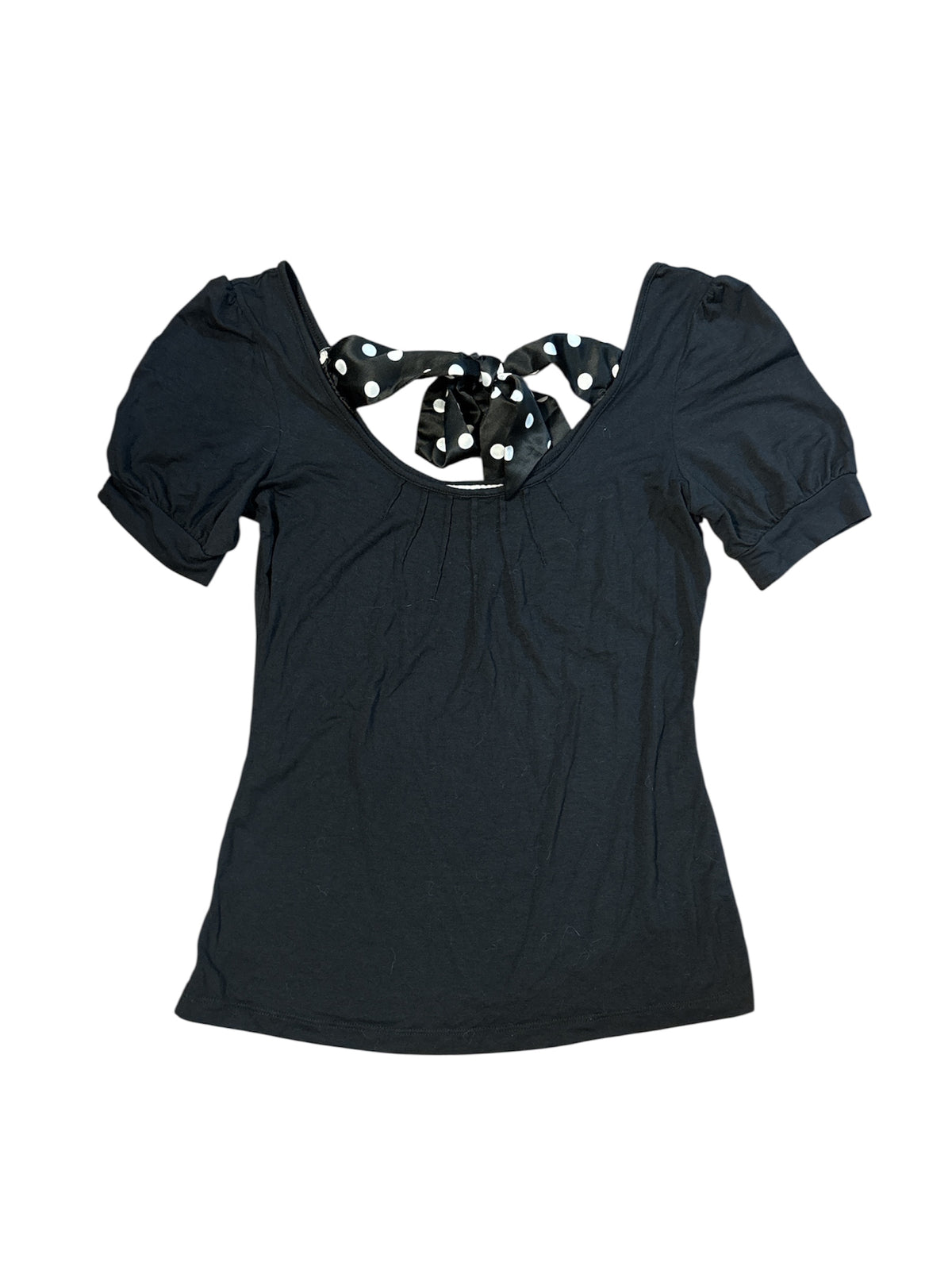 Babydoll top w polka tie size s