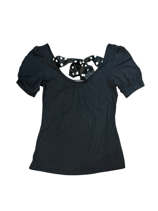 Babydoll top w polka tie size s