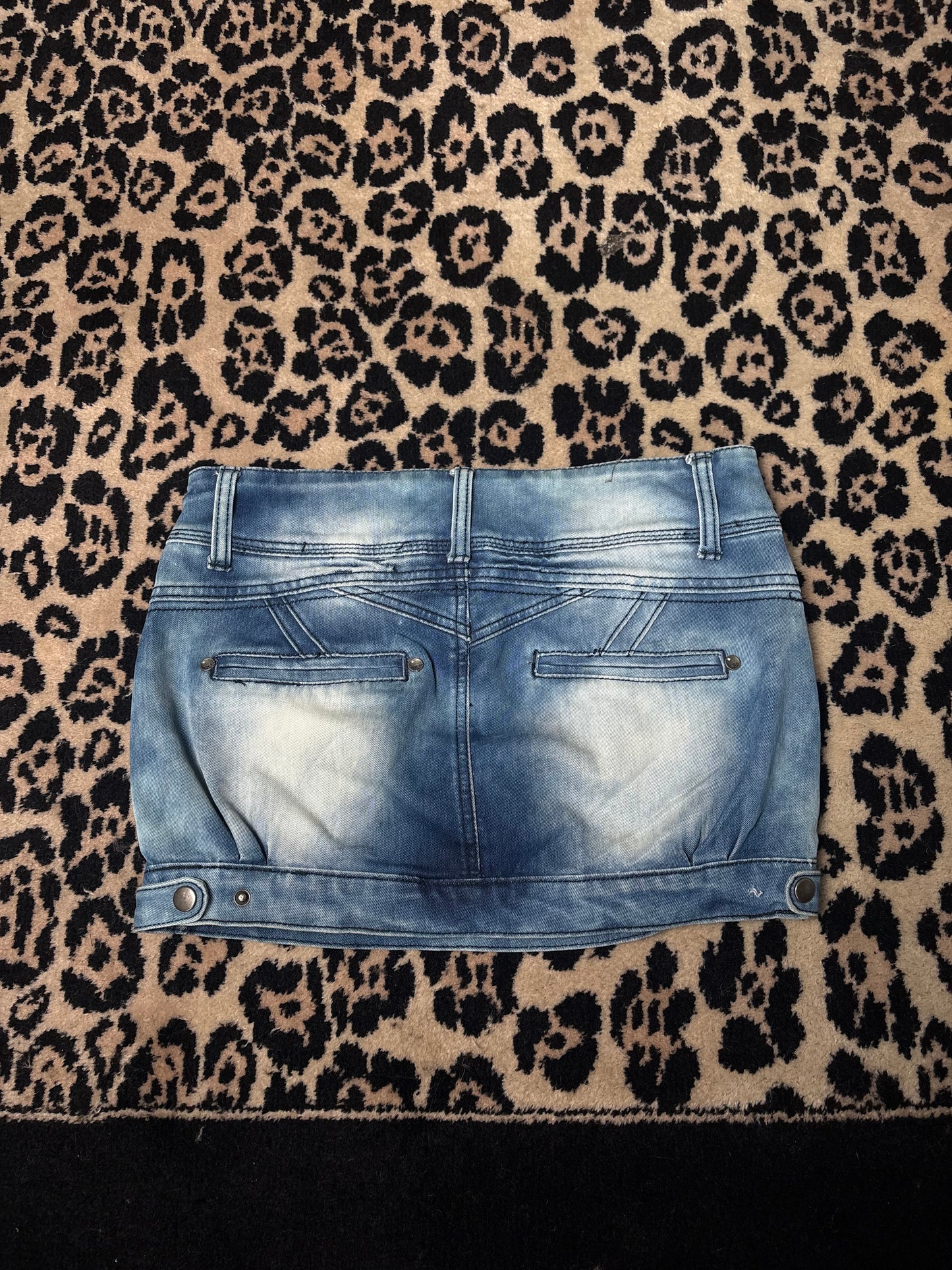 Denim mini skirt size M