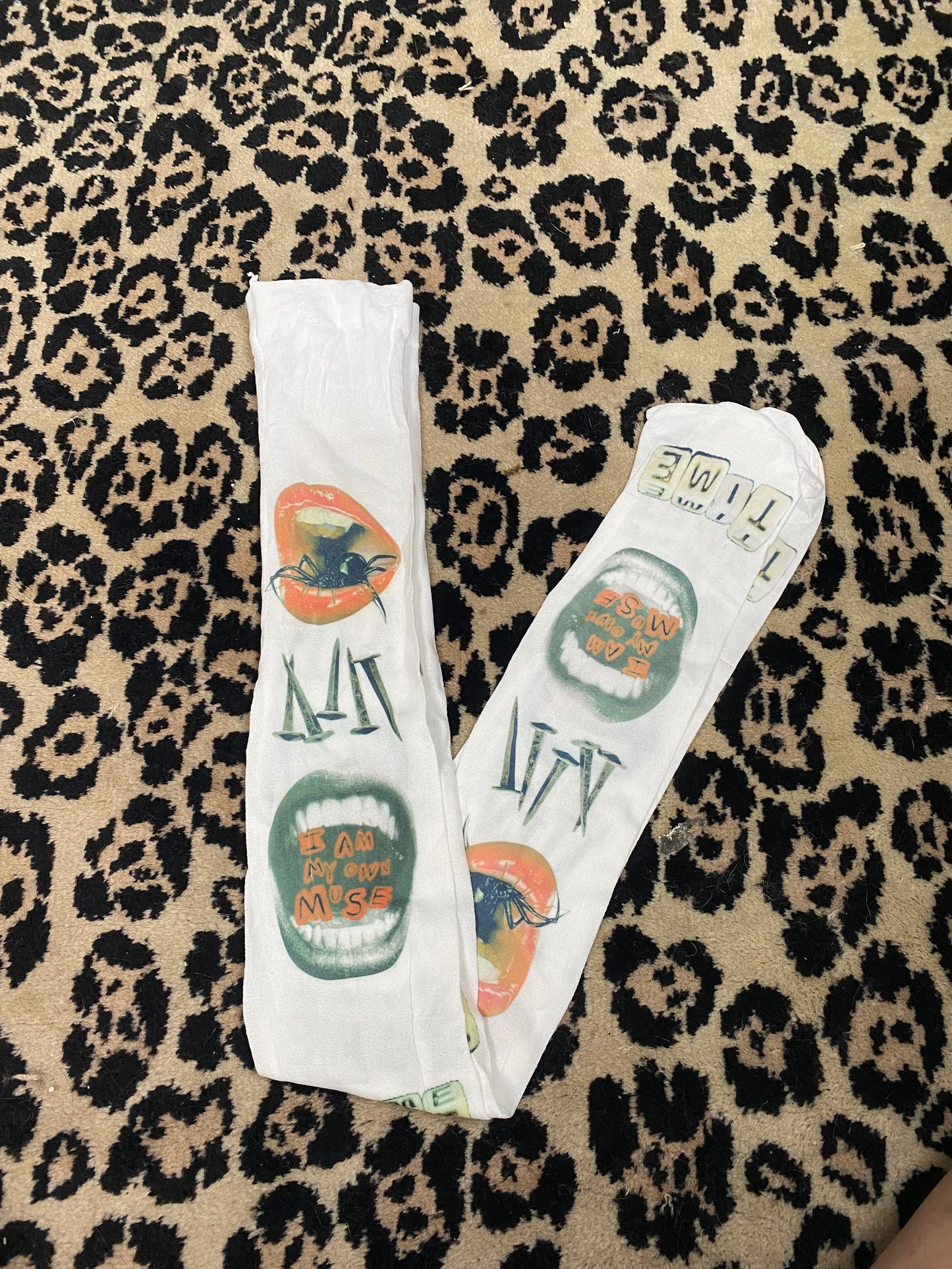 Scream Printed Tights