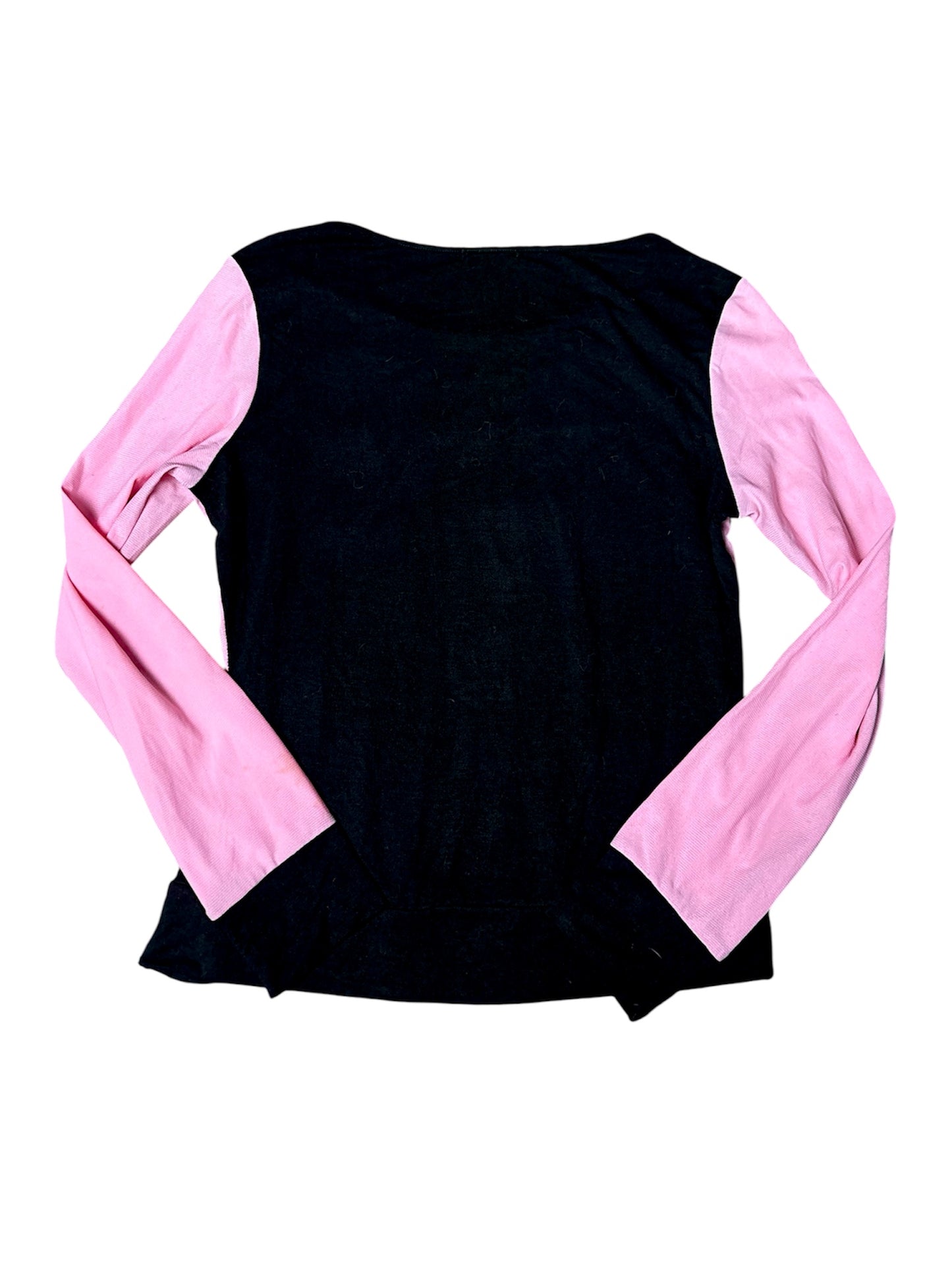 Colorful top with mesh sleeves and beads size M/L