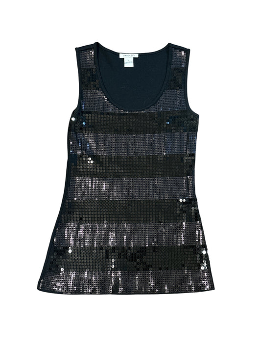 Stripe sequin tank size S