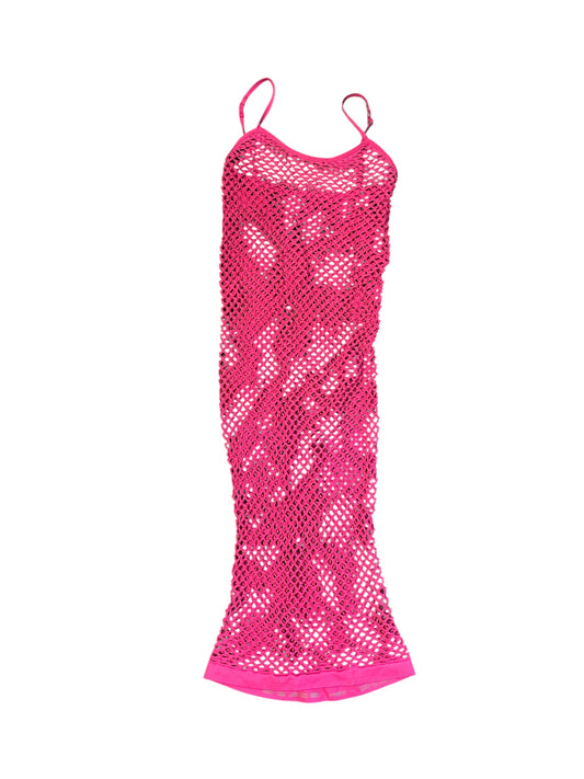 Fishnet midi dress size small