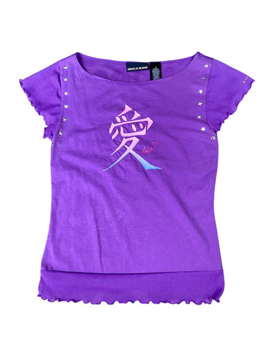 DKNY graphic top size medium