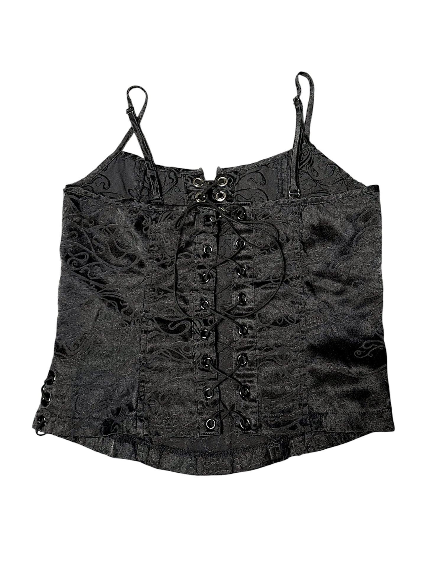 Grunge lace up top size S