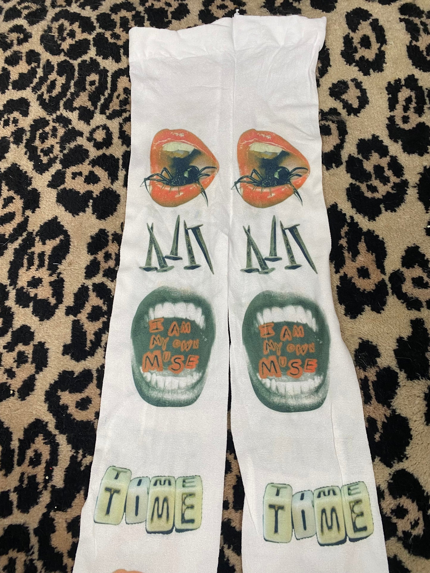 Scream Printed Tights