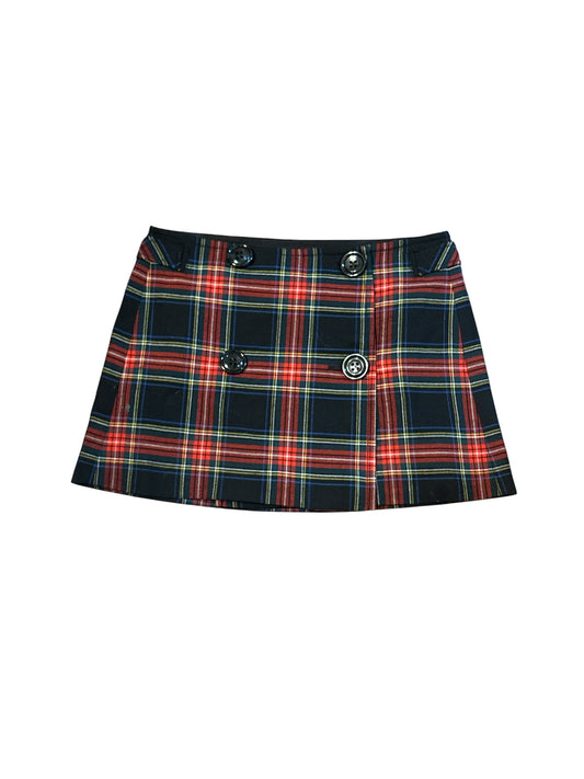 Plaid mini skirt size 6