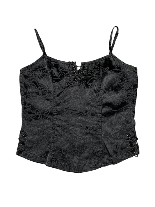 Grunge lace up top size S