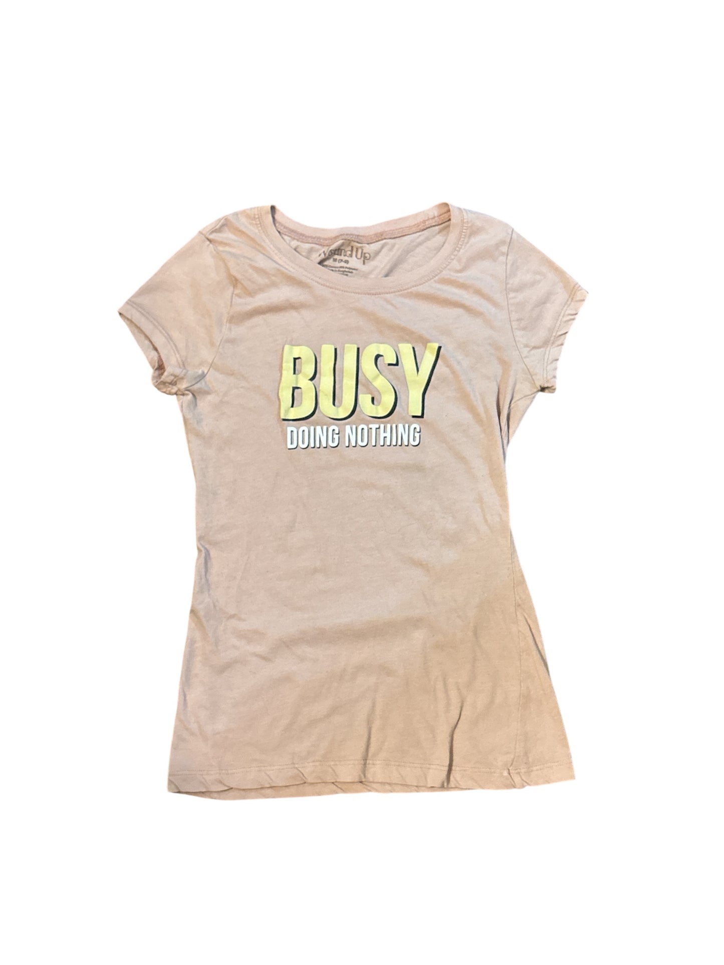 Busy doing nothing baby tee size M