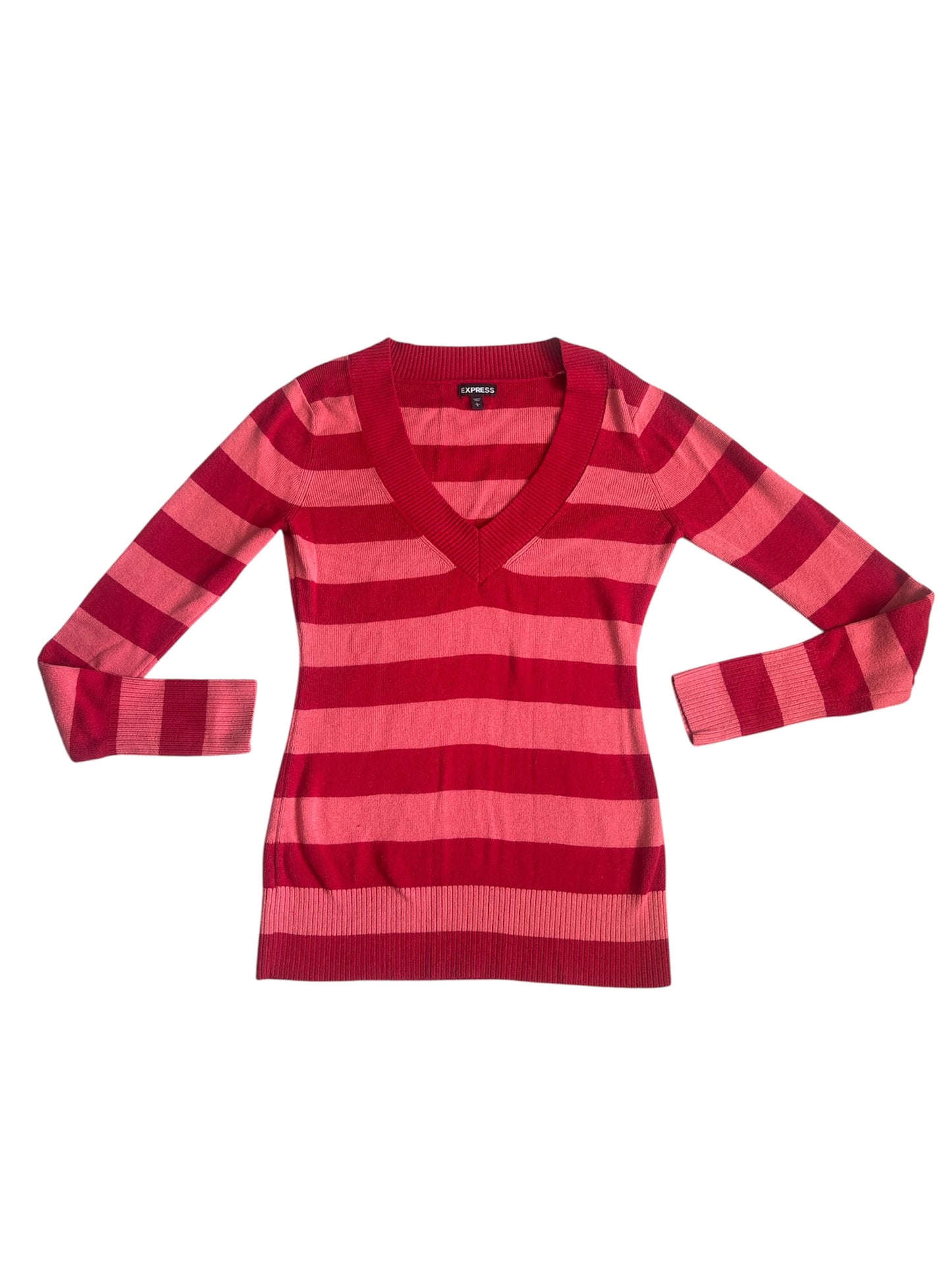 Striped knit longsleeve size L