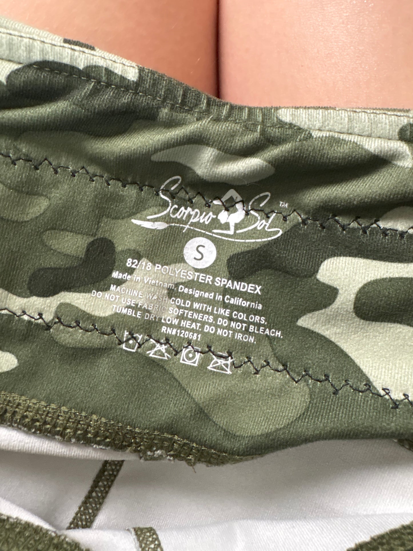 Killer Stitch 1/1 camo athletic shorts size S