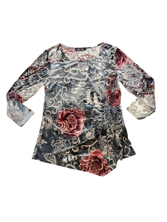 Velvet asymmetrical ls size L