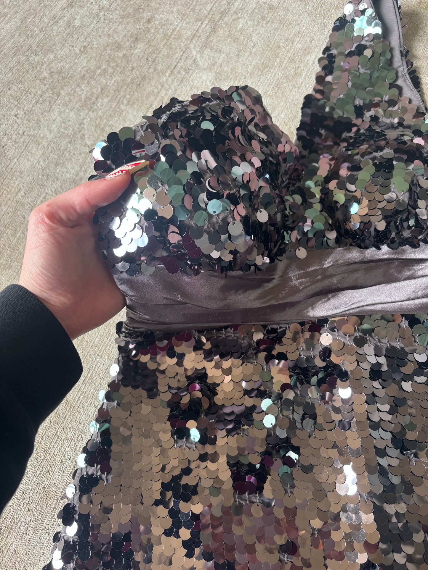 Vtg f21 sequin dress size M