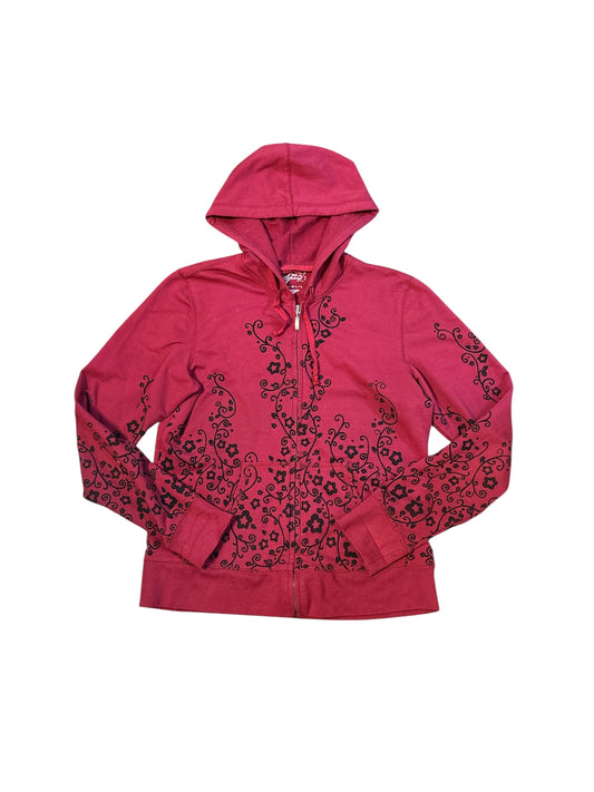 Floral zip up size M