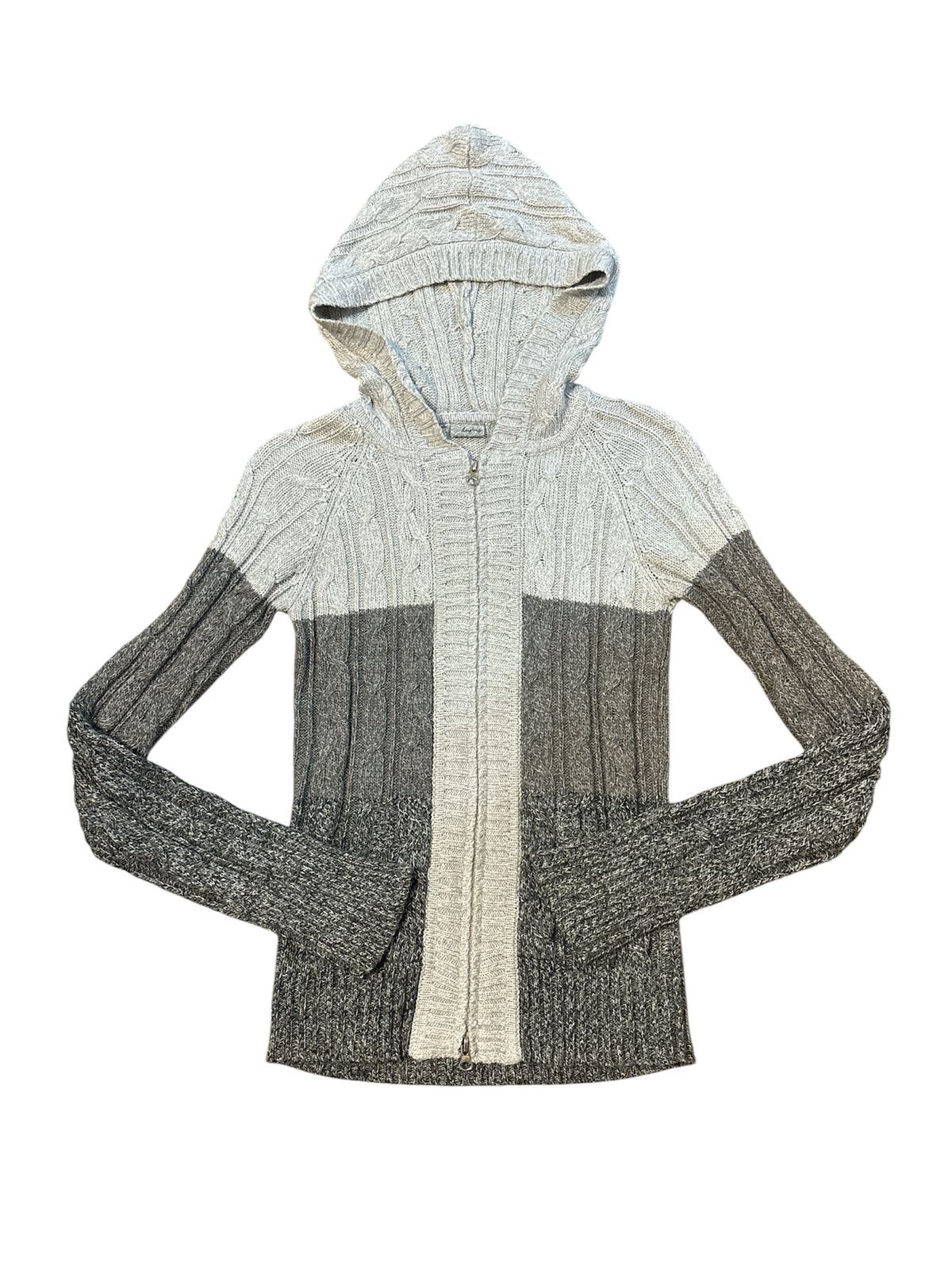 Knit zip up size M