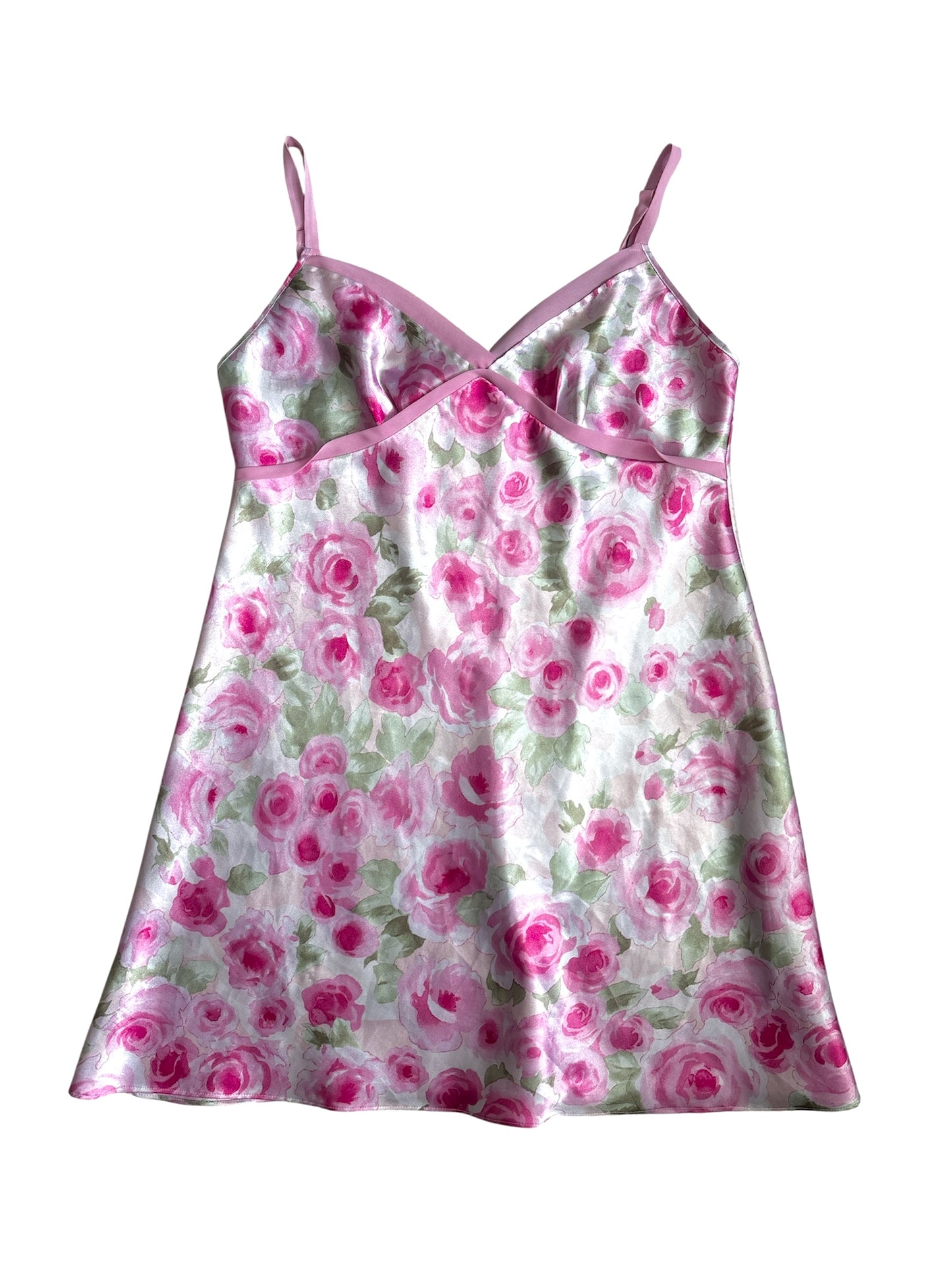 Rose mini slip dress size M