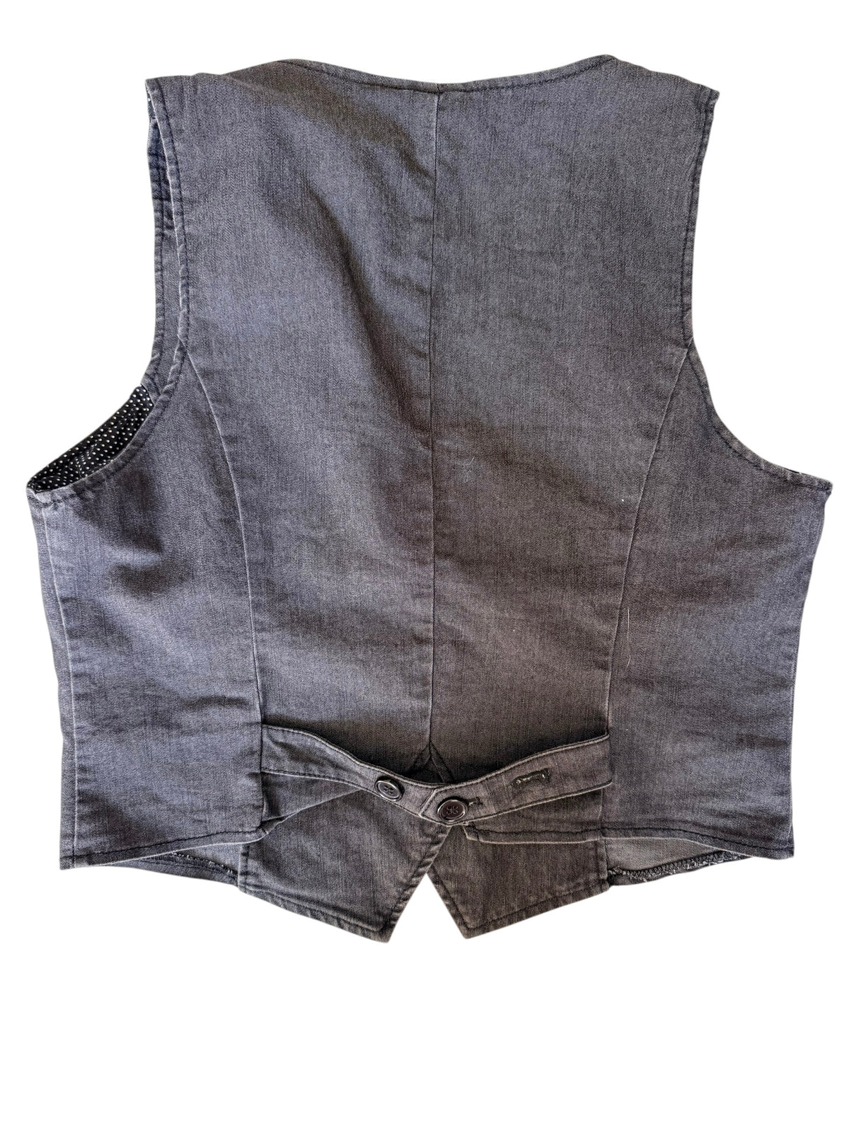 Black Denim Vest Size 10P