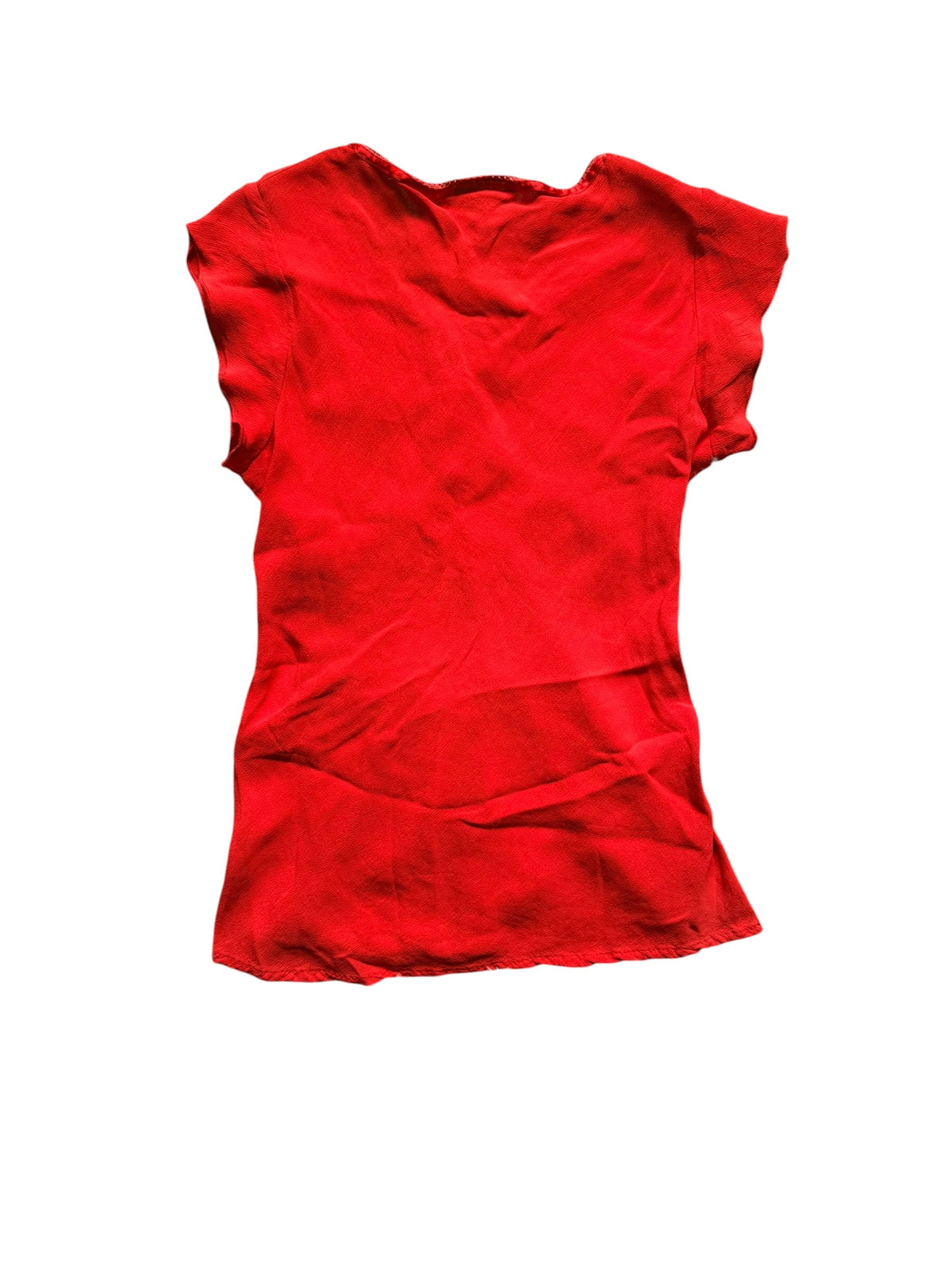 Embroidered Flowy Top Size S