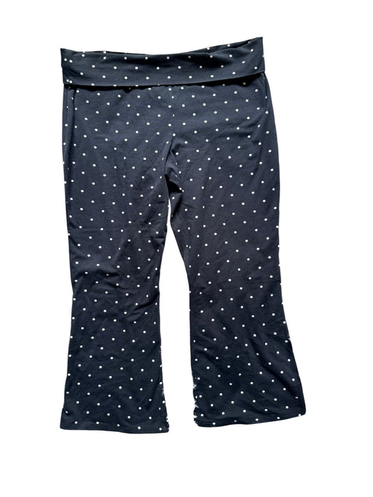 Cotton Polka Dot Capri Pants Size L