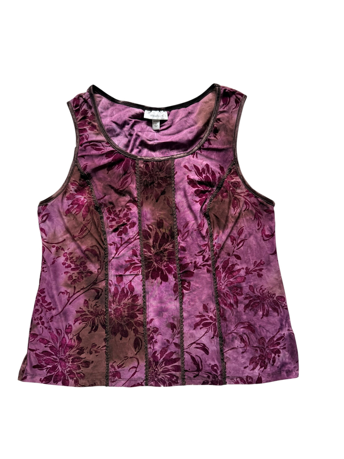 Velvet Floral Top Size 2X