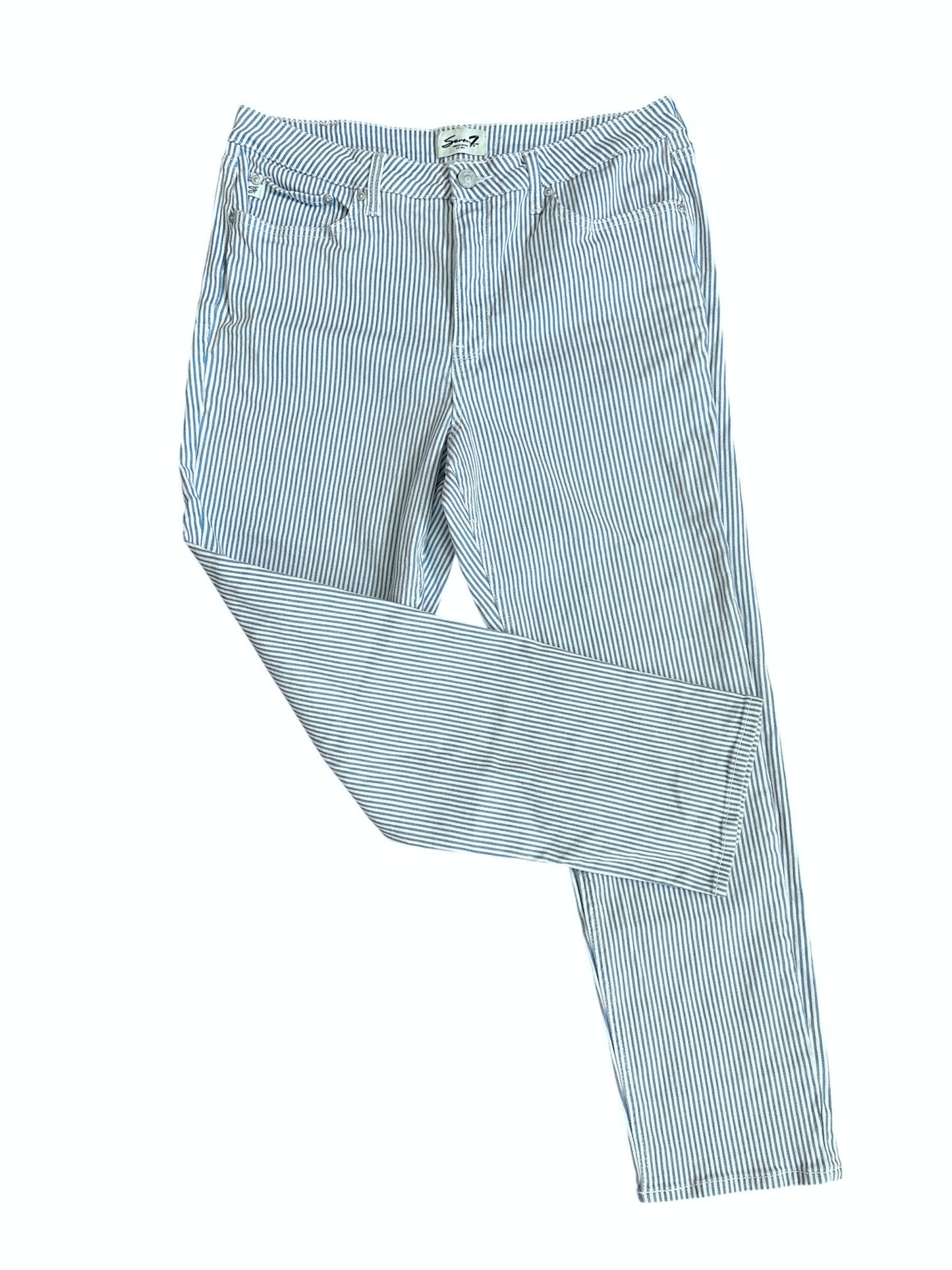 Seven pinstripe denim size 14