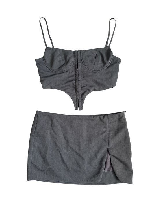 Peppermayo corset and mini skirt set size 8
