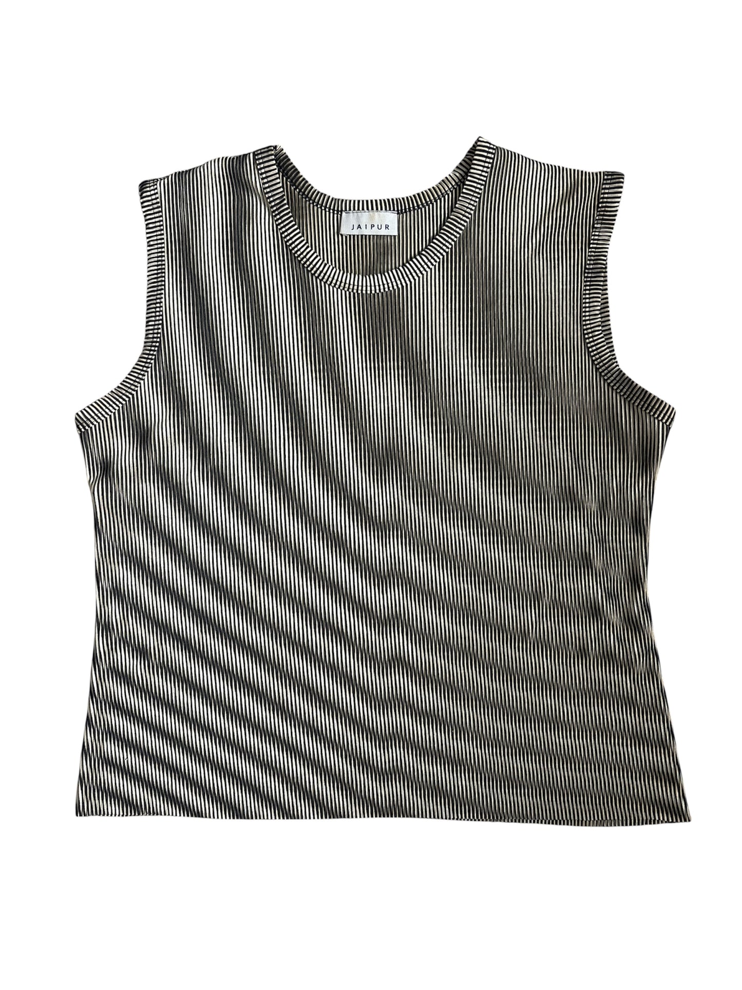 Plisse abstract tank size L