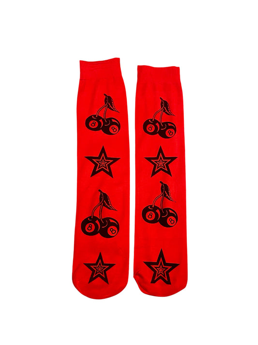 Killer Stitch Cherry/Star Socks