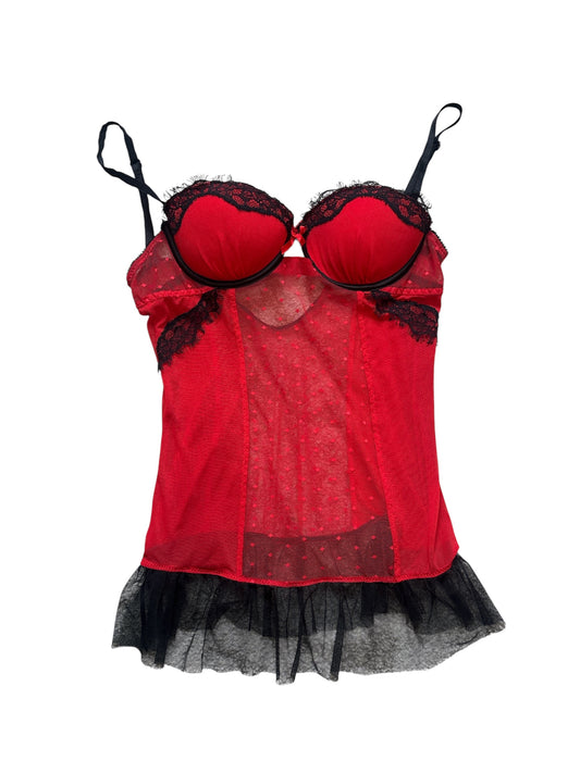 Rampage sheer teddy size s/m