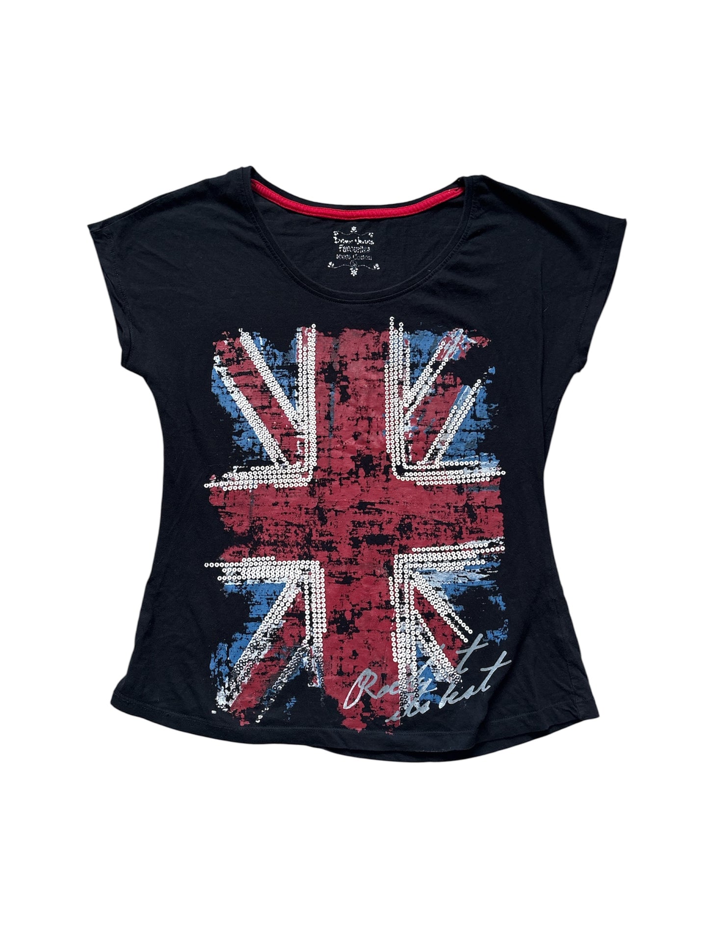 uk flag tee size L