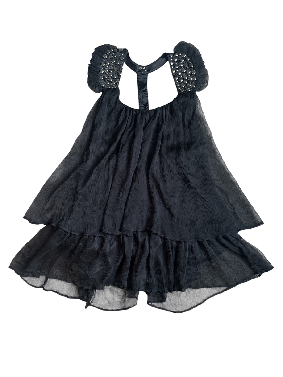 Flowy babydoll top with studs size s/m