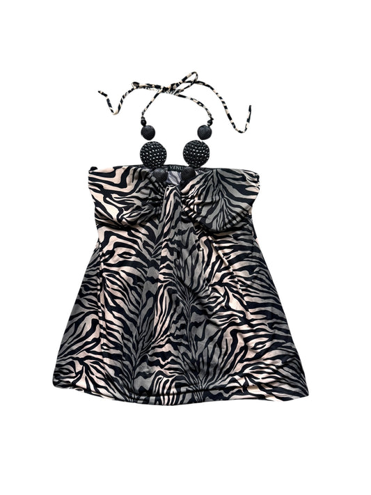Zebra Print Halter Size M