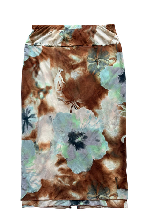 Free People Micro Mesh Maxi Skirt Size L