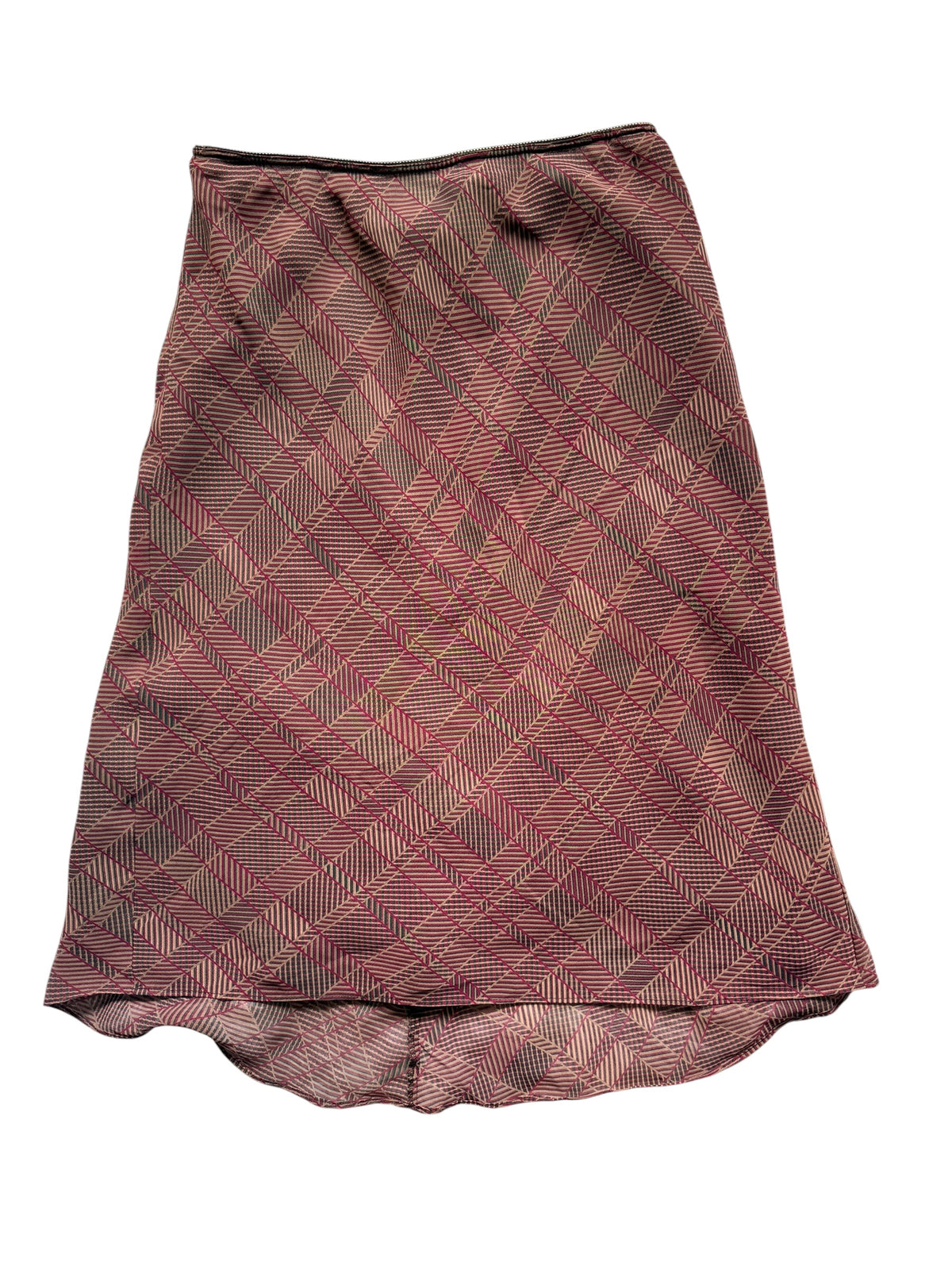 Plaid Midi Skirt Size M